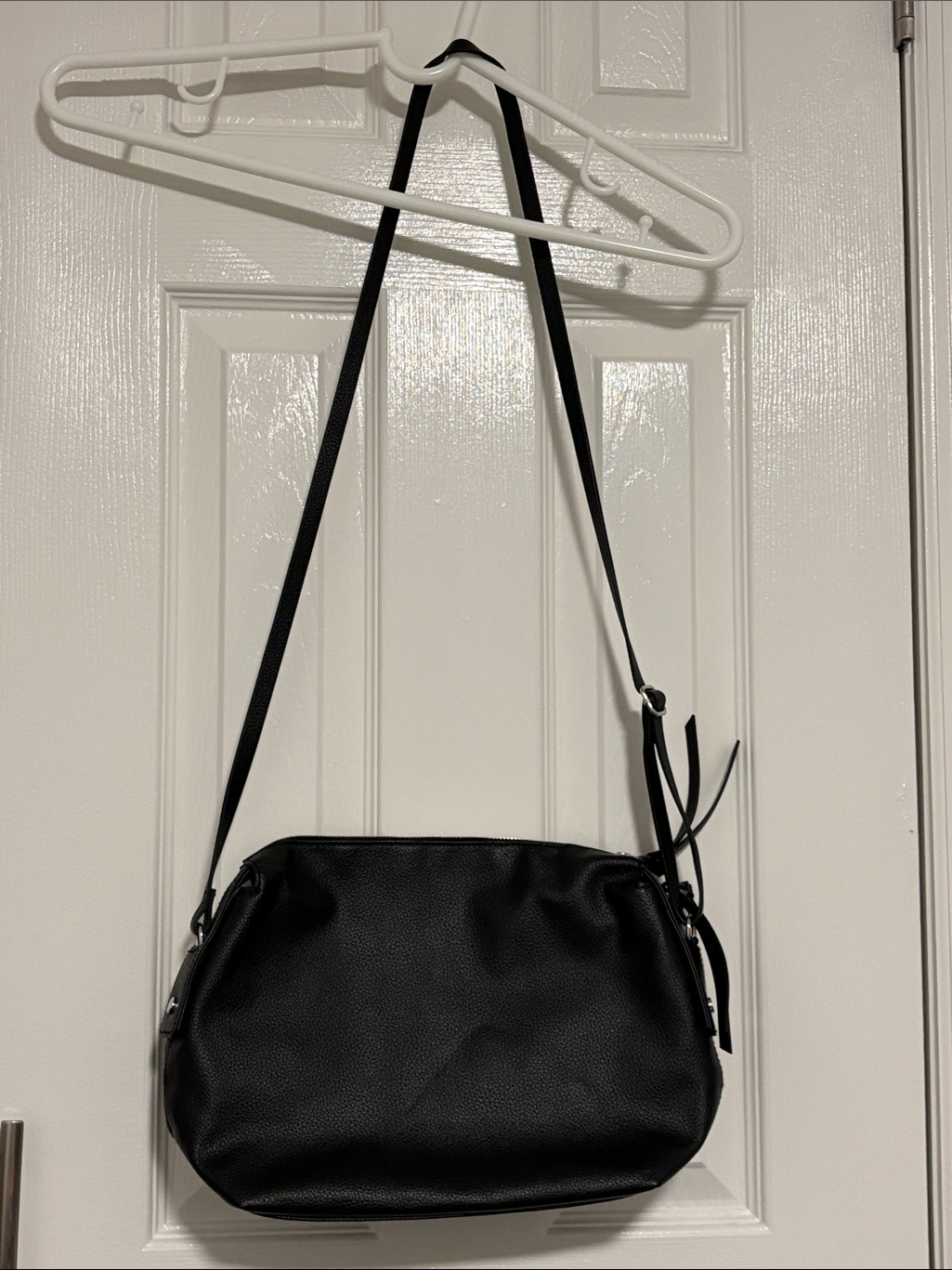 H&M Women’s Classic Black Crossbody Shoulder Bag - Minimal Design